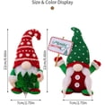 thumbnail image 4 of 2 gnomos navideños de peluche con sombrero doblado: decoración enana elfa sueca para escritorio, repisa, árbol, ventanal: decoración navideña ideal y regalo de cumpleaños., 4 of 7