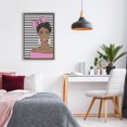 thumbnail image 3 of Stupell Industries Modern Girl with Bow & Jewel Earrings Brown Floating Frame Canvas Art, 17 x 25, by Martina Pavlova, 3 of 8