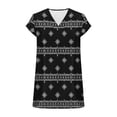 thumbnail image 6 of T-Shirt for Women V Neck Short Sleeve Fashion Graphic Print Abstract Art Style Loose Fit Breathable Summer Tops Casual Streetwear Apparel, 6 of 6