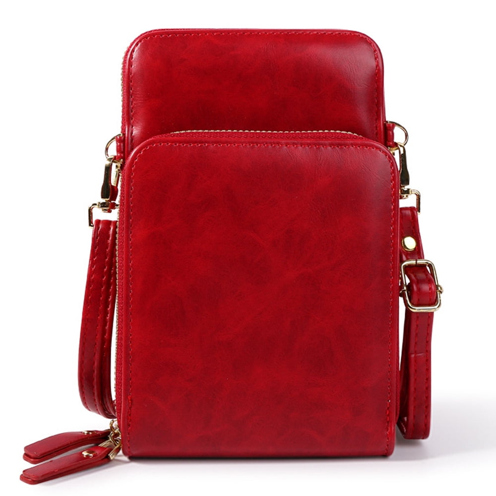 Small Crossbody Cell Phone Purse , Shoulder Handbag Wallet with Credit