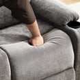 thumbnail image 6 of Leumius Power Lift Recliner Chair for Elderly,Heavy Duty Infinite Position Recliners Chair with 8-Point Vibration Massage and Lumbar Heating,Cup Holders,Gray, 6 of 9