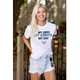 thumbnail image 3 of US Air Force My Hero Airman My Dad Men's Graphic T Shirt Tees Brisco Brands L, 3 of 5