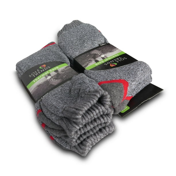 Sole Trends Men's Long Winter Hiking Boot Socks Over the Calf Cold