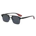 thumbnail image 3 of New Men's Metal Double Beam Polarized Sunglasses Square Anti Glare Driving Sun Glasses Man PhotochromicTransparent Anti Blue Light Glasses, 3 of 8