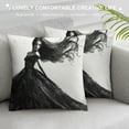 thumbnail image 3 of Orinice Long Hair Graphic Decorative Cushion Throw Pillow Cover for Home Couch Living Room Bed Sofa - High-quality for Car Couch Bedroom 1PC 18x18in, 3 of 5
