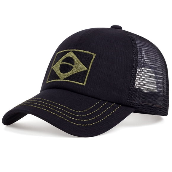 Gorra de béisbol con la bandera de Brasil, diseño anime, para niños de 56 a 58 cm, ajustable