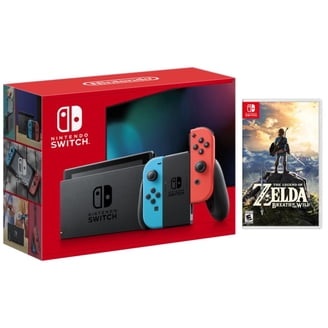 Nintendo Switch Console, Neon Blue and Neon Red Joy Con Bundle, JP