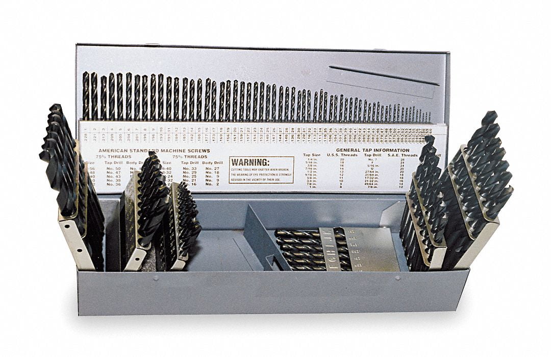 Chicago-Latrobe Jobber Drill Set,115 pc 
