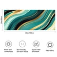 thumbnail image 3 of Blue and Gold Marble Glitter Streaks Pattern Bathroom Rugs Mat,Non Slip Microfiber Bathroom Rug,Rubber Backing,Soft Bathroom Mats for Bathroom Floor,Tub and Shower,60x24in(150x60cm), 3 of 5
