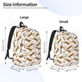 thumbnail image 4 of Balery Leopard Print Vintage Canvas Backpack for Men and Women - Large Capacity, Durable Travel Laptop Bag for School, Work, Hiking, and Outdoor Activities, 4 of 7
