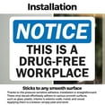 thumbnail image 3 of (2 Pack) OSHA Notice Decal - This Is A Drug-Free Workplace OSHA Notice Sign, 3 of 7