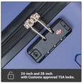 thumbnail image 6 of Travelhouse 5-Piece Hardside Luggage Set Spinner Lightweight Suitcase with TSA Lock & Duffel Bag. (Blue), 6 of 11