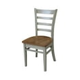 thumbnail image 2 of Emily Solid Wood Side Chair in Distressed Hickory/Stone - Set of 2 Chairs, 2 of 6
