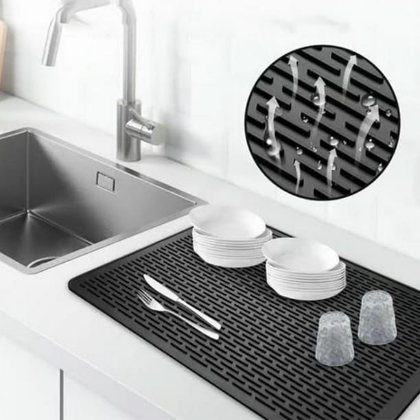 Alfombra de cubierta de estufa resistente al calor | Protección de aislamiento antideslizante para encimera de cocina, fregadero y tazón | Superficie de grado alimenticio fácil de limpiar |