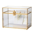 thumbnail image 1 of NCYP Boîte à Cartes en Verre Doré avec Couvercle pour Réception de Mariage, 1 of 6