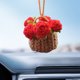 thumbnail image 2 of Mini colgantes de decoración de flores divertidas plantas de ganchillo accesorios para el Interior del coche, 2 of 6
