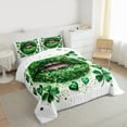thumbnail image 3 of Feelyou Kid Gnome Shamrock Twin Comforter Sets, Lips Love Heart Bedding Set, 2 Pieces, 3 of 8