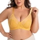 thumbnail image 1 of HongQid Wireless Seamless Mesh Bra for Women with Support - Underwire V Neck Push Up Bras for Women, 1 of 8