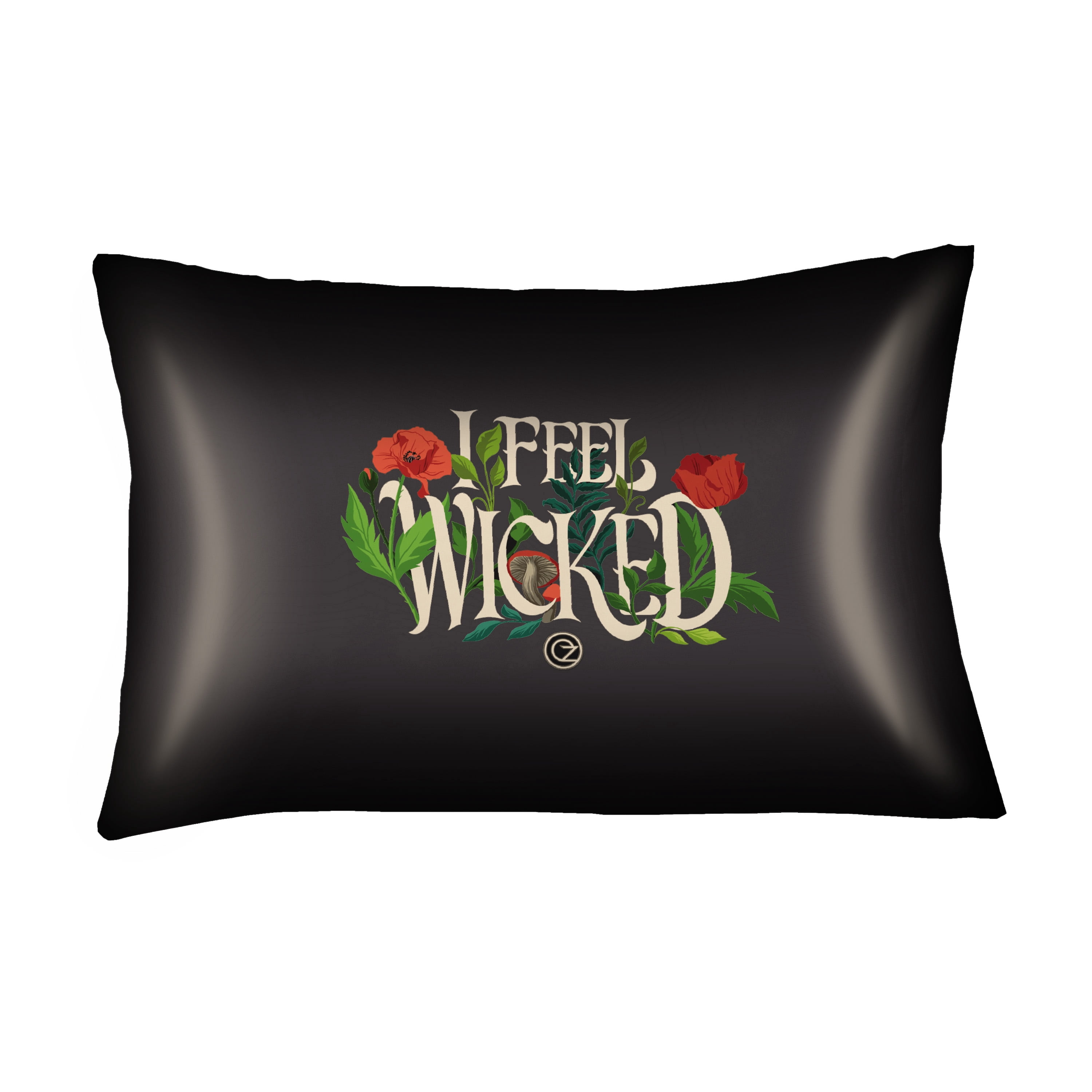 Wicked Purple Black Reversible Silky Satin Pillowcase, Standard Size, 2-Pack