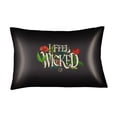 thumbnail image 5 of Wicked Purple Black Reversible Silky Satin Pillowcase, Standard Size, 2-Pack, 5 of 5