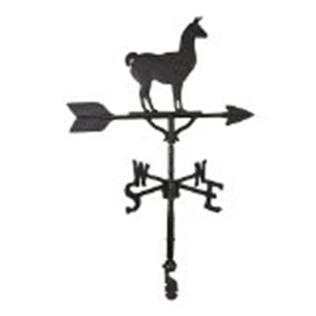 Montague Metal Products 200 Series 32 In. Black Llama Weathervane