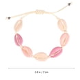 thumbnail image 3 of Pulsera tejida de mar hawaiano para niñas, cadena de mano a la moda, decoración, pulsera de concha colorida, joyería (estilo E), 2 uds., 3 of 4