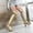 Gold, variant on Womens Fashion 3.4" High Heels Round Toe Side Zipper Over The Knee Boots Concise Platform Thigh High Boots 529-8 Black White Red Gold Silver