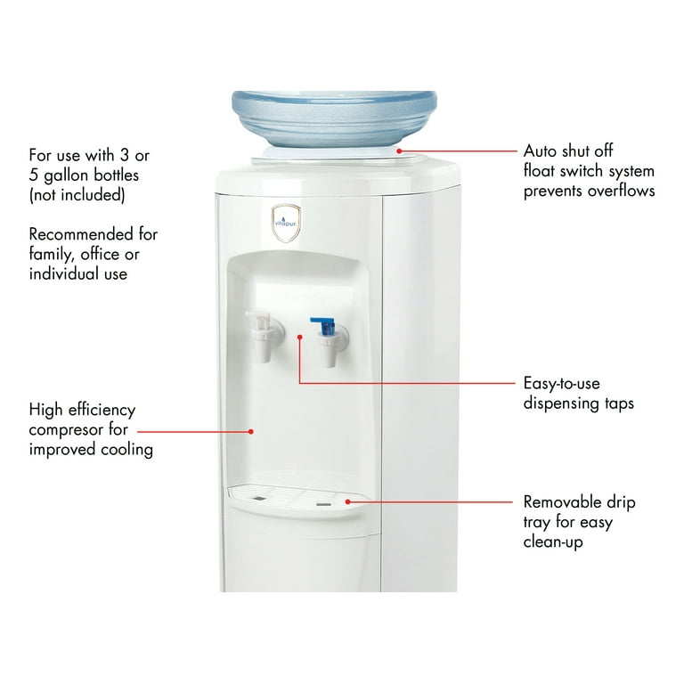 Vitapur Top Load Floor Standing Room Cold Standard Taps, White Water