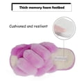 thumbnail image 7 of Drecage Kids Fluffy Slippers for Girls Open Toe Warm Fuzzy Slippers Bedroom House Shoes, 7 of 7