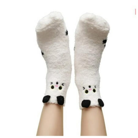 

Cptfadh Women s Cartoon Floor Socks Thicken Warm Non-slip Sleeping Socks Slippers Socks