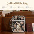 thumbnail image 4 of FOR U DESIGNS Rabbit Peony Pattern Bible Cover for Women Large Capacity Carrying Organizer Bag Quilted Bible Holder Case Bible Bag Christian Bible Accessories, 4 of 7