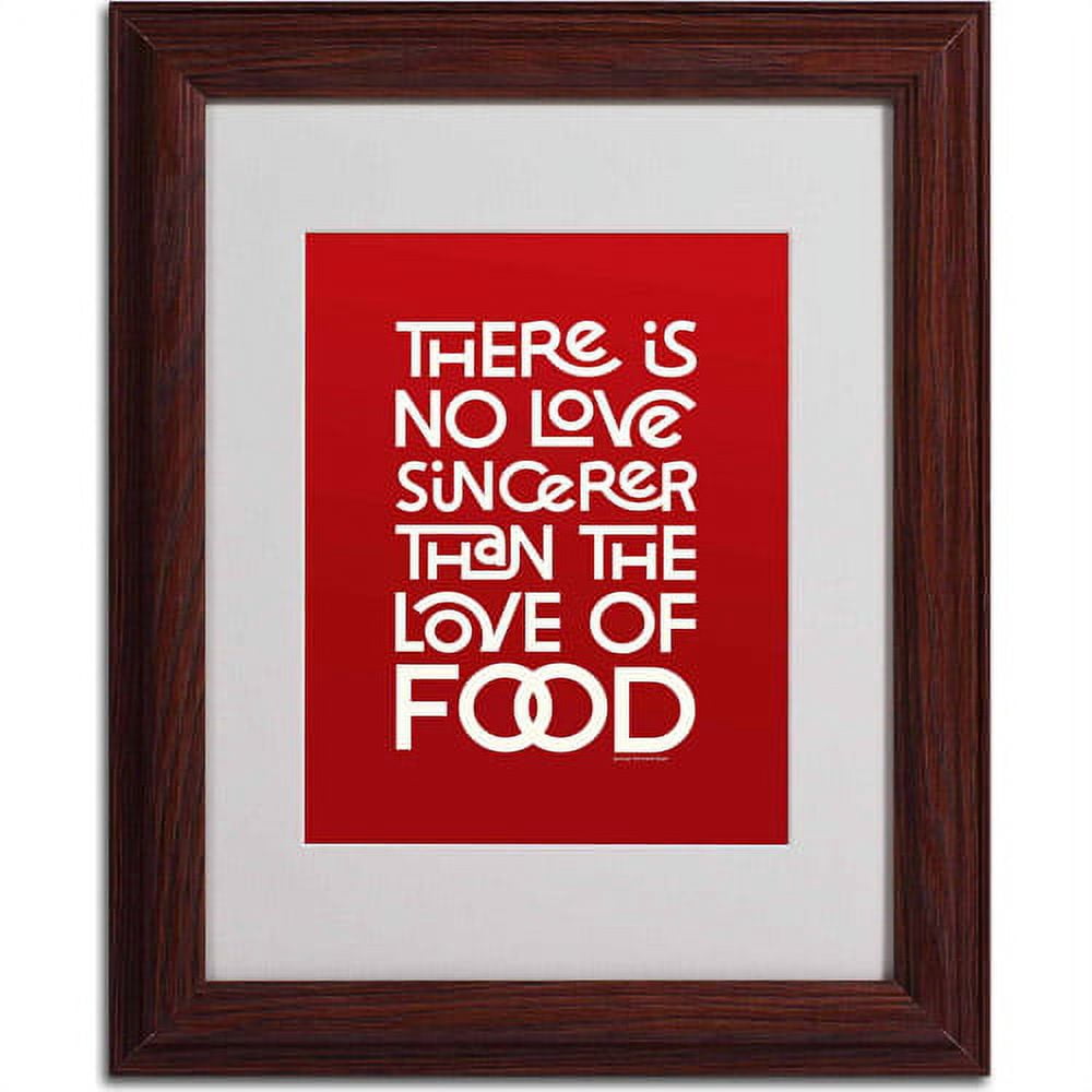 Trademark Fine Art "Sincere Love of Food II" Canvas Art by Megan Romo, Wood Frame
