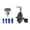 Black, variant on Aluminum 7Colors Adjustable Pressure Regulator Vehicle Refitting Supercharger with Gauge