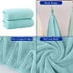 thumbnail image 4 of Xihbxyly Juego de Toallas de Baño de Terciopelo, Suaves y Absorbentes, Cómodas para La Piel, Ideales para Baño, Spa, Gimnasio y Decoración Del Hogar. Tamaño: 70 X 140 Cm. Incluye 2 Toallas., 4 of 6