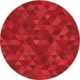 thumbnail image 1 of Ahgly Company Indoor Round Patterned Ferrari Red Area Rugs, 6' Round, 1 of 6