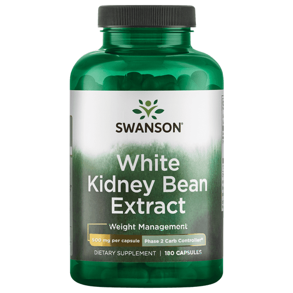 Swanson White Kidney Bean Extract 500 mg 180 Capsules
