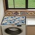 thumbnail image 4 of ZIATUBLES Washer and Dryer Top Protector Mat, Dust Proof Washing Machine Top Cover Pad for Laundry Room Washable Home Kitchen Decor Accessories, 24 x 19.7 Inch, Floral, 4 of 7