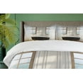thumbnail image 4 of Ambesonne Retro Duvet Cover Set, Bathtub in Modern Room, 2-Calking, White Black Pale Brown, 4 of 7