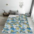 thumbnail image 5 of Pofeuu Flower and Sail Boat Print Ultra-Soft Micro Fleece Blanket,for Bed Or Sofa,All Season Throw Blankets Flannel Blanket-60"x50", 5 of 7