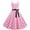 Pink, variant on Women Polka Dot Vintage 1950s Halterneck Rock Dress Swing Dress Classic Elegant Casual Women's Dress