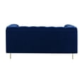 thumbnail image 6 of Charlene Blue Velvet Button Tufted Loveseat, 6 of 6