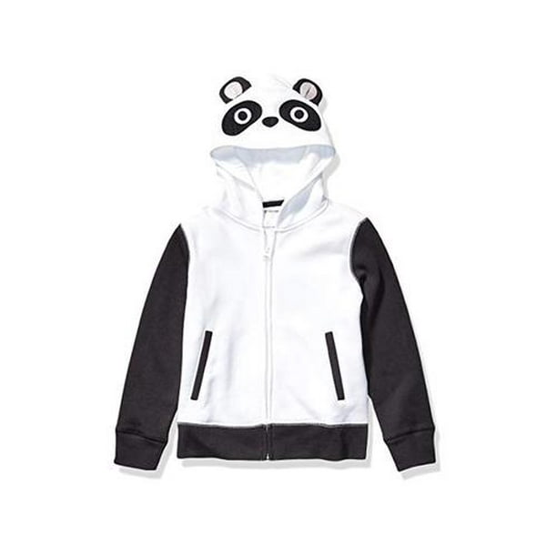 Brand Spotted Zebra Kid Fleece Zip Up Hoodies Panda Medium Walmart Com Walmart Com