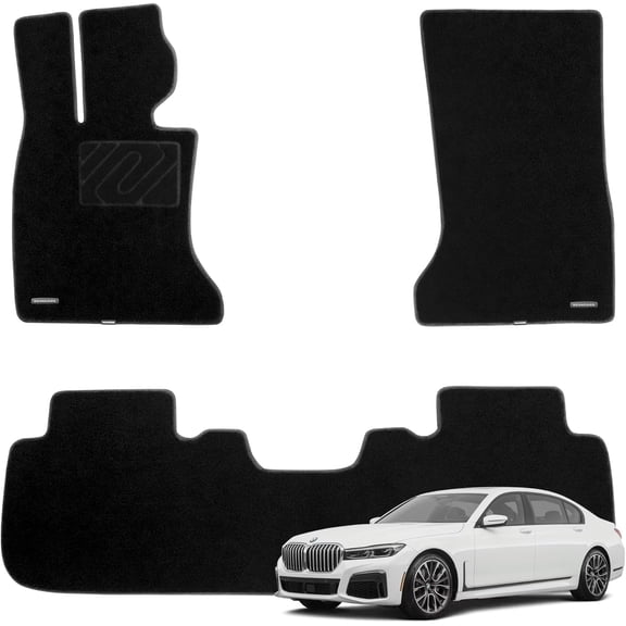 WENNEBIRD Superior Carpet Floor Mats for 2016-2022 BMW 740i, 750i, M760i xDrive, 0.6 inch Thickness Rugs - 3pc