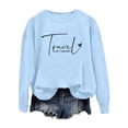 thumbnail image 3 of Women's Sweatshirts 2025 Travel Is My Therapy Sweatshirt Long Sleeve Crewneck Loose Pullover Tops Sweatshirt for Women, 3 of 6