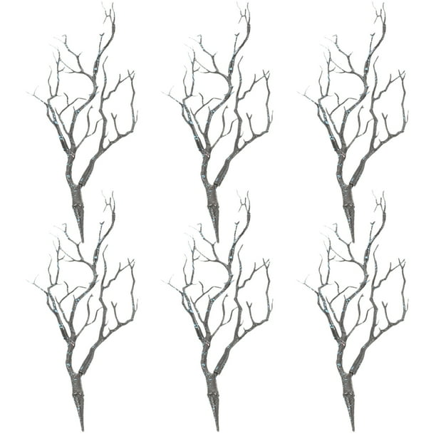 6 ramas artificiales de asta, ramas de árboles secas, ramas DIY para arreglos florales