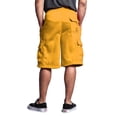 thumbnail image 3 of G-Style USA Men's Solid Fleece Cargo Shorts DFP1 - Gold - X-Large, 3 of 5