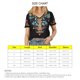thumbnail image 4 of Bordado V cuello blusa tipo regular bordado manga corta blusa superior para mujer dama chica, 4 of 6