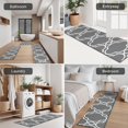 thumbnail image 5 of Gray Geometric Pattern Kitchen Rugs Sets Of 3,Kitchen Runner Rugs Non Skid Washable,Decorative Kitchen Floor Mats for Kitchen,Sink,Laundry,17"x30"+ 17"x47" + 17"x59", 5 of 6