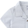 thumbnail image 4 of Sperry Woven Seersucker Button Down Shirt and Short Set (Baby Boys), 2 Piece Set, Sizes 3M-24M, 4 of 7