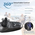 thumbnail image 6 of Zygenair Lightweight Foldable Electric Wheelchair for Adults, Motorized Power Chair with Removable Battery, 330 lbs Capacity, 15-Mile Range, Regular, Blue, 6 of 8